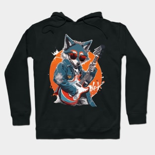 Wolf Play Guitar Hoodie